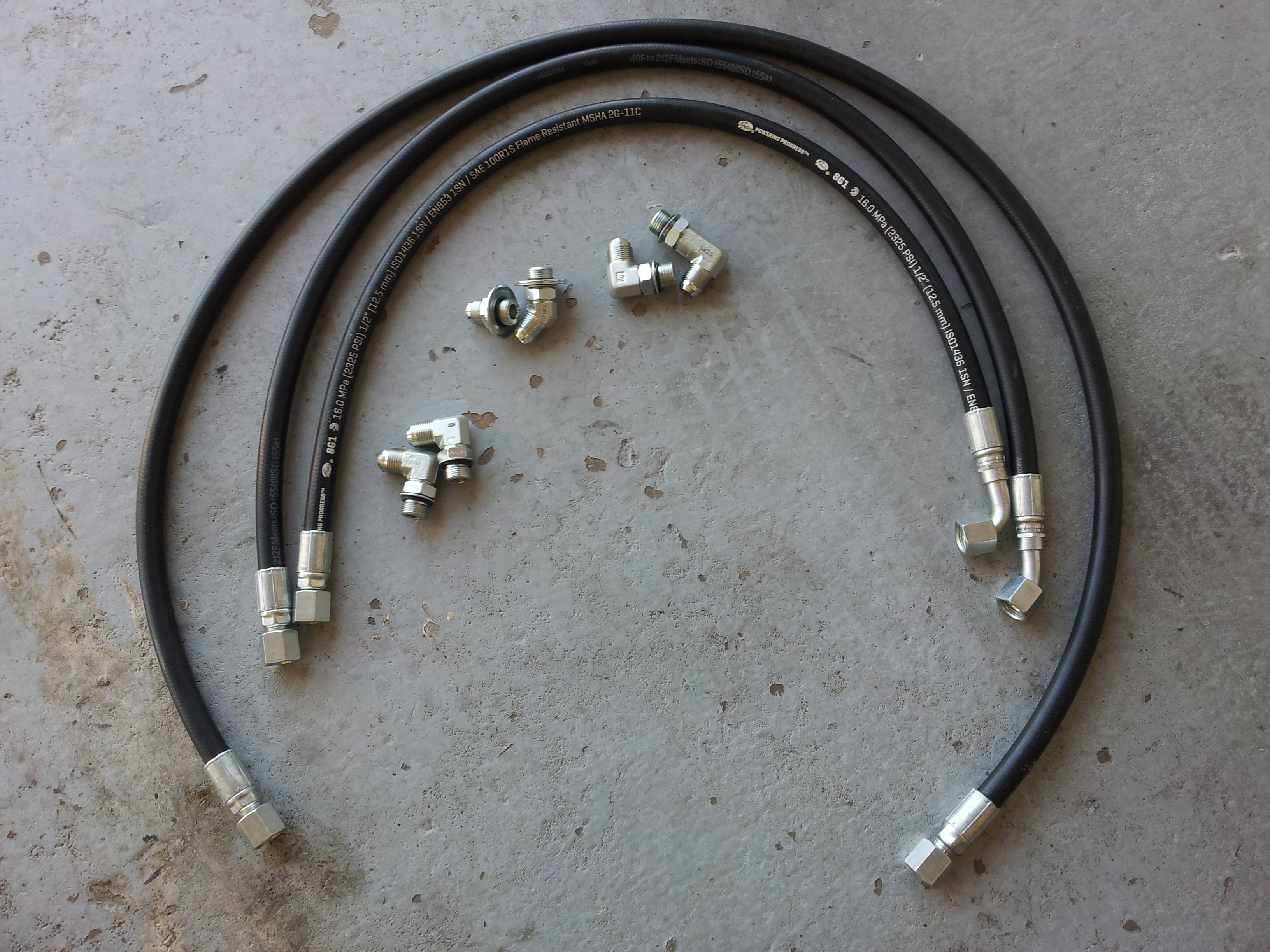 (image for) 2006-2010 1/2" Allison transmission cooler hose set #10300