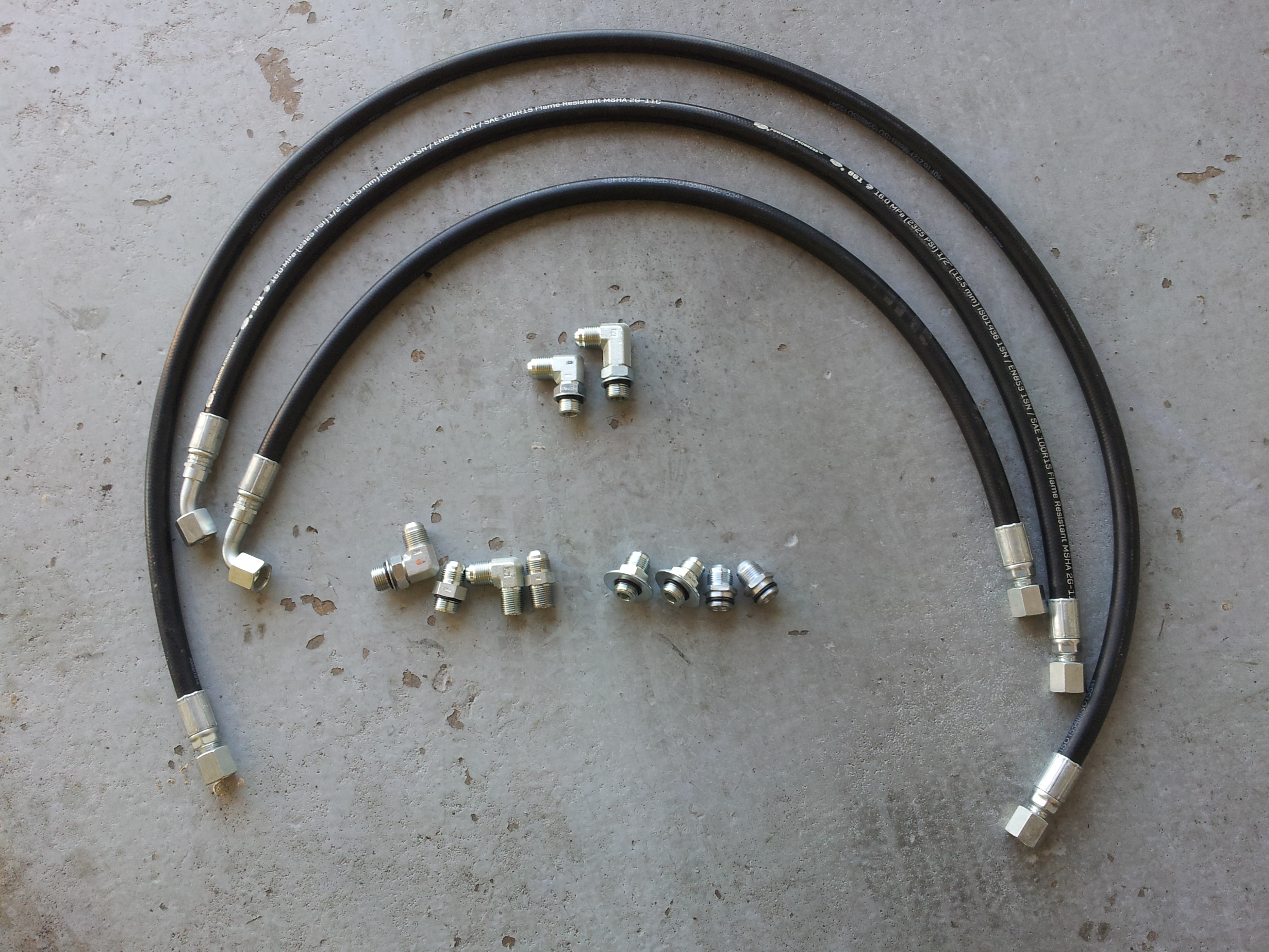 (image for) 2003 only 1/2" Allison transmission cooler hose set #10400