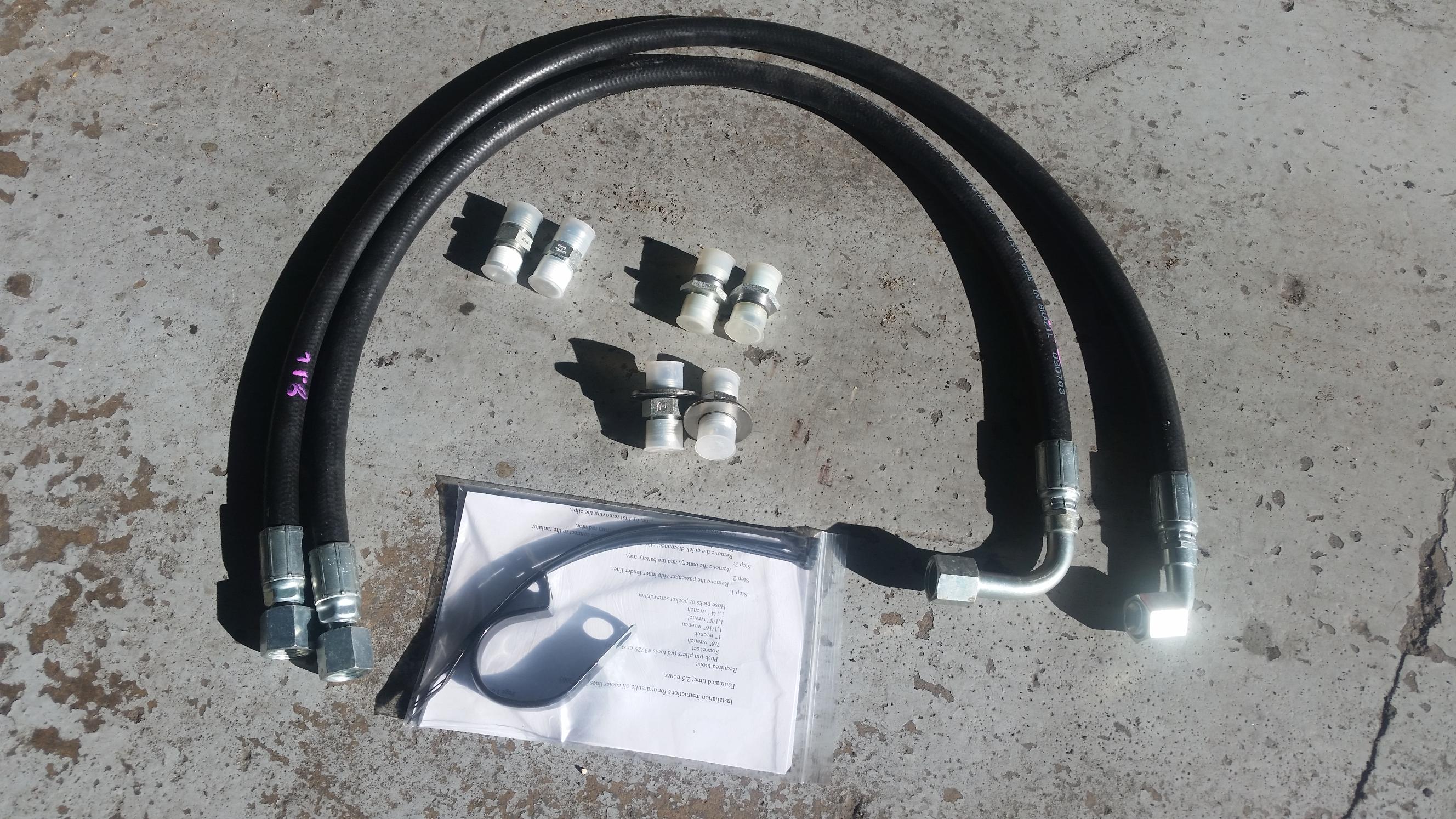 (image for) 2001-2003 GM 8.1L Engine Oil Cooler Hoses #20100 - Click Image to Close
