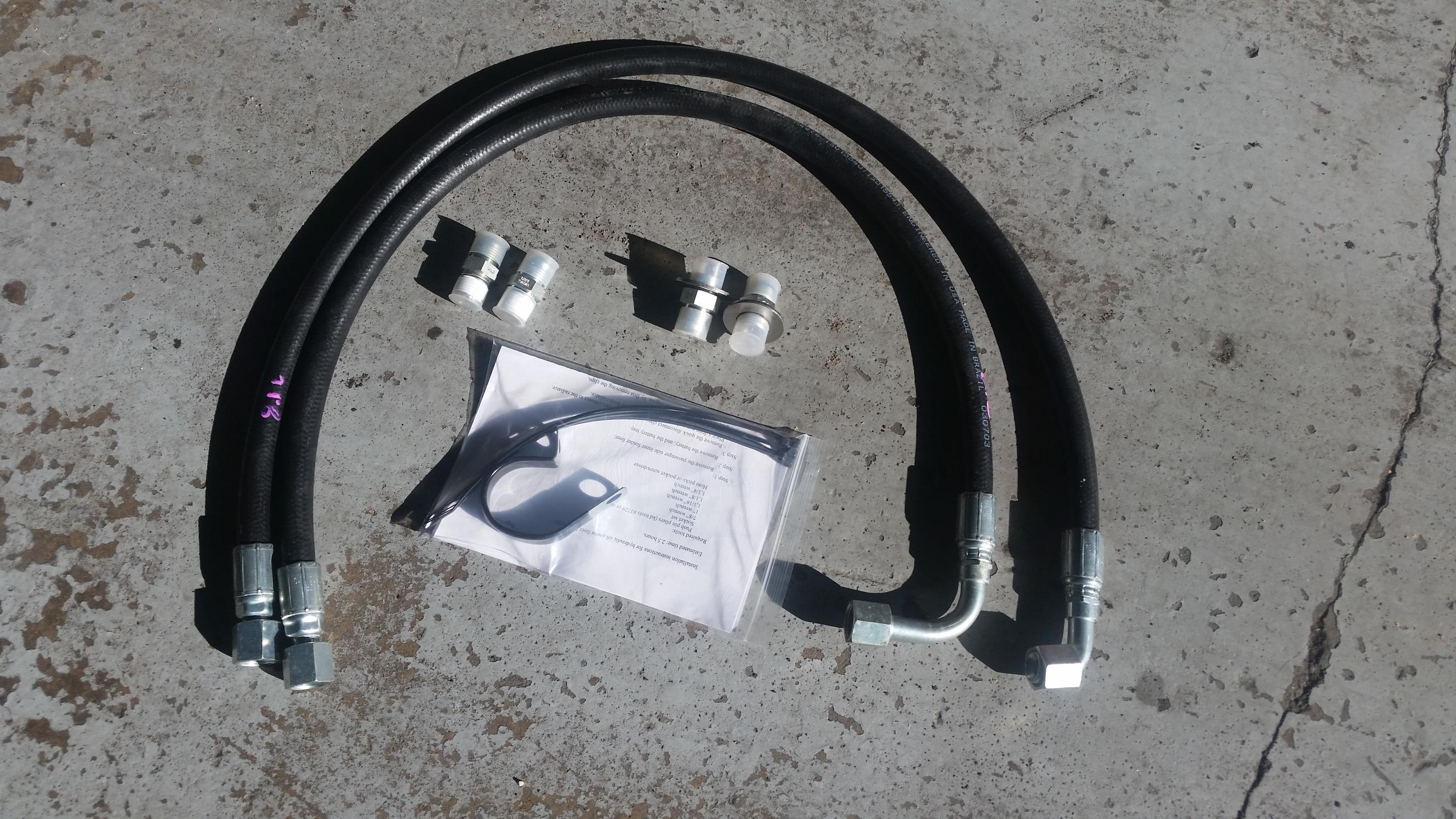 (image for) 2004-2006 GM 8.1L Engine Oil Cooler Hoses #20300 - Click Image to Close